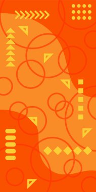 Vektör Soyut Arkaplan Çizgileri, Eğriler ve Dekoratif Mozaik Şekiller. Soyut Geometrik Arkaplan Çizgileri, Eğriler, Mozaik Şekiller Vektör Sanatı. Poster veya sosyal medya için soyut arkaplan.