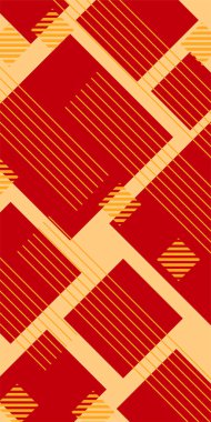 Soyut Geometrik Arkaplan Çizgileri, Eğriler, Mozaik Şekiller Vektör Sanatı. Soyut Geometrik Kolaj Karışık Çizgiler ve Eğri Şekiller. Poster veya sosyal medya için soyut arkaplan.