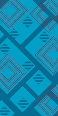 Soyut Geometrik Arkaplan Çizgileri, Eğriler, Mozaik Şekiller Vektör Sanatı. Soyut Geometrik Kolaj Karışık Çizgiler ve Eğri Şekiller. Poster veya sosyal medya için soyut arkaplan.