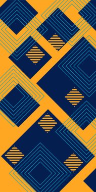 Yaratıcı Soyut Arkaplan Çizgileri, Eğriler ve Parçalı Geometrik Sanat. Oyuncu Soyut Arka plan Çizgileri, Eğriler ve Mozaik benzeri elementler. Poster veya sosyal medya için soyut arkaplan. 