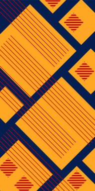 Yaratıcı Soyut Arkaplan Çizgileri, Eğriler ve Parçalı Geometrik Sanat. Oyuncu Soyut Arka plan Çizgileri, Eğriler ve Mozaik benzeri elementler. Poster veya sosyal medya için soyut arkaplan. 