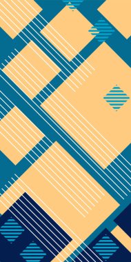 Yaratıcı Soyut Arkaplan Çizgileri, Eğriler ve Parçalı Geometrik Sanat. Oyuncu Soyut Arka plan Çizgileri, Eğriler ve Mozaik benzeri elementler. Poster veya sosyal medya için soyut arkaplan. 