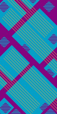 Yaratıcı Soyut Arkaplan Çizgileri, Eğriler ve Parçalı Geometrik Sanat. Oyuncu Soyut Arka plan Çizgileri, Eğriler ve Mozaik benzeri elementler. Poster veya sosyal medya için soyut arkaplan. 