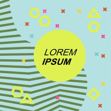 Yaratıcı Soyut Arkaplan Çizgileri, Eğriler ve Parçalı Geometrik Sanat. Oyuncu Soyut Arka plan Çizgileri, Eğriler ve Mozaik benzeri elementler. Poster veya sosyal medya için soyut arkaplan. 