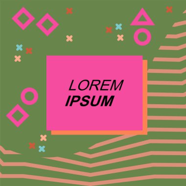 Yaratıcı Soyut Arkaplan Çizgileri, Eğriler ve Parçalı Geometrik Sanat. Oyuncu Soyut Arka plan Çizgileri, Eğriler ve Mozaik benzeri elementler. Poster veya sosyal medya için soyut arkaplan. 