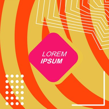 Soyut Geometrik Arkaplan Çizgileri, Eğriler, Mozaik Şekiller Vektör Sanatı. Poster sanatı veya ilgili grafik projesi için soyut arkaplan.