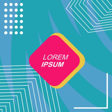 Soyut Geometrik Arkaplan Çizgileri, Eğriler, Mozaik Şekiller Vektör Sanatı. Poster sanatı veya ilgili grafik projesi için soyut arkaplan.