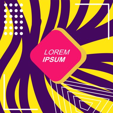 Soyut Geometrik Arkaplan Çizgileri, Eğriler, Mozaik Şekiller Vektör Sanatı. Poster sanatı veya ilgili grafik projesi için soyut arkaplan.