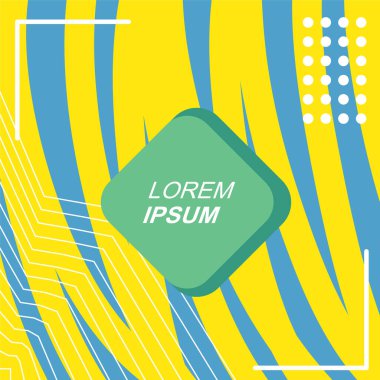 Soyut Geometrik Arkaplan Çizgileri, Eğriler, Mozaik Şekiller Vektör Sanatı. Poster sanatı veya ilgili grafik projesi için soyut arkaplan.