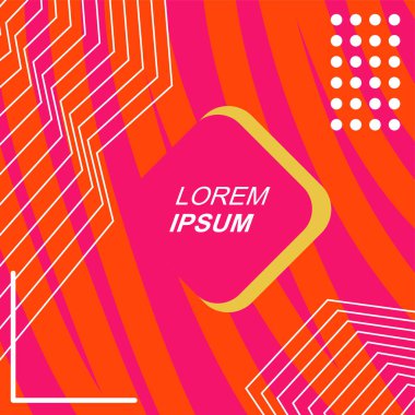 Soyut Geometrik Arkaplan Çizgileri, Eğriler, Mozaik Şekiller Vektör Sanatı. Poster sanatı veya ilgili grafik projesi için soyut arkaplan.