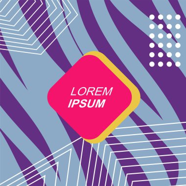Soyut Geometrik Arkaplan Çizgileri, Eğriler, Mozaik Şekiller Vektör Sanatı. Poster sanatı veya ilgili grafik projesi için soyut arkaplan.