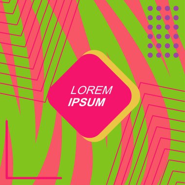 Soyut Geometrik Arkaplan Çizgileri, Eğriler, Mozaik Şekiller Vektör Sanatı. Poster sanatı veya ilgili grafik projesi için soyut arkaplan.