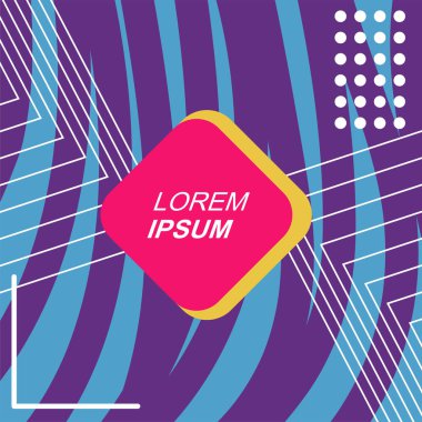 Soyut Geometrik Arkaplan Çizgileri, Eğriler, Mozaik Şekiller Vektör Sanatı. Poster sanatı veya ilgili grafik projesi için soyut arkaplan.