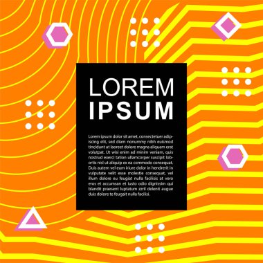 Soyut Geometrik Arkaplan Çizgileri, Eğriler, Mozaik Şekiller Vektör Sanatı. Poster sanatı veya ilgili grafik projesi için soyut arkaplan.