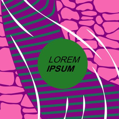 Dinamik Soyut Kompozisyon Çizgileri, Girdap ve Geometrik Elementler. Tarz Vektör Arkaplanı: Çizgiler, Eğriler ve Dekoratif Şekiller. Poster veya sosyal medya için soyut arkaplan.