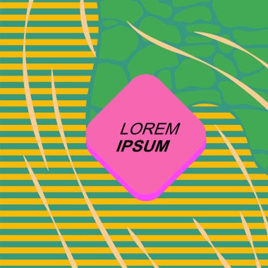 Dinamik Soyut Kompozisyon Çizgileri, Girdap ve Geometrik Elementler. Tarz Vektör Arkaplanı: Çizgiler, Eğriler ve Dekoratif Şekiller. Poster veya sosyal medya için soyut arkaplan.