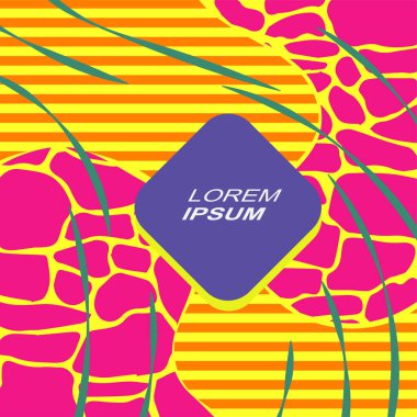 Dinamik Soyut Kompozisyon Çizgileri, Girdap ve Geometrik Elementler. Tarz Vektör Arkaplanı: Çizgiler, Eğriler ve Dekoratif Şekiller. Poster veya sosyal medya için soyut arkaplan.