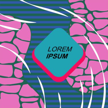 Dinamik Soyut Kompozisyon Çizgileri, Girdap ve Geometrik Elementler. Tarz Vektör Arkaplanı: Çizgiler, Eğriler ve Dekoratif Şekiller. Poster veya sosyal medya için soyut arkaplan.