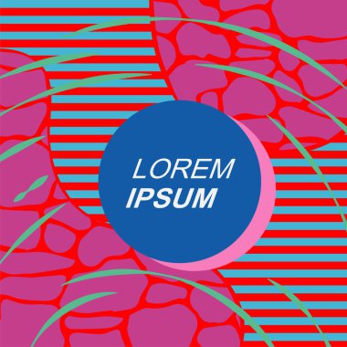 Dinamik Soyut Kompozisyon Çizgileri, Girdap ve Geometrik Elementler. Tarz Vektör Arkaplanı: Çizgiler, Eğriler ve Dekoratif Şekiller. Poster veya sosyal medya için soyut arkaplan.