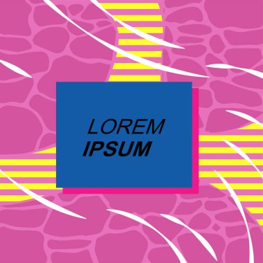 Dinamik Soyut Kompozisyon Çizgileri, Girdap ve Geometrik Elementler. Tarz Vektör Arkaplanı: Çizgiler, Eğriler ve Dekoratif Şekiller. Poster veya sosyal medya için soyut arkaplan.