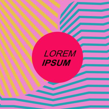 Dinamik Soyut Kompozisyon Çizgileri, Girdap ve Geometrik Elementler. Tarz Vektör Arkaplanı: Çizgiler, Eğriler ve Dekoratif Şekiller. Poster veya sosyal medya için soyut arkaplan.