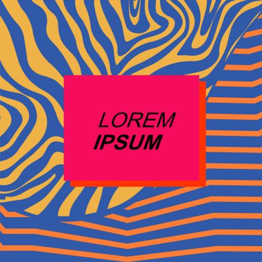 Dinamik Soyut Kompozisyon Çizgileri, Girdap ve Geometrik Elementler. Tarz Vektör Arkaplanı: Çizgiler, Eğriler ve Dekoratif Şekiller. Poster veya sosyal medya için soyut arkaplan.