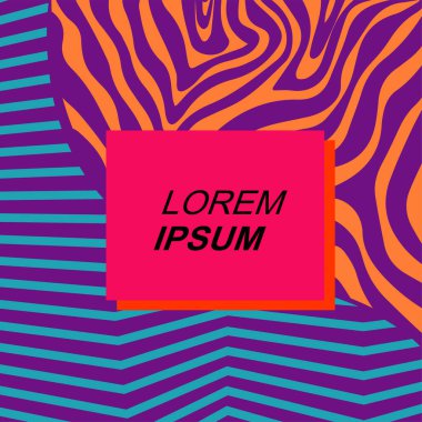 Dinamik Soyut Kompozisyon Çizgileri, Girdap ve Geometrik Elementler. Tarz Vektör Arkaplanı: Çizgiler, Eğriler ve Dekoratif Şekiller. Poster veya sosyal medya için soyut arkaplan.