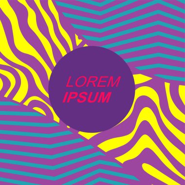 Dinamik Soyut Kompozisyon Çizgileri, Girdap ve Geometrik Elementler. Tarz Vektör Arkaplanı: Çizgiler, Eğriler ve Dekoratif Şekiller. Poster veya sosyal medya için soyut arkaplan.