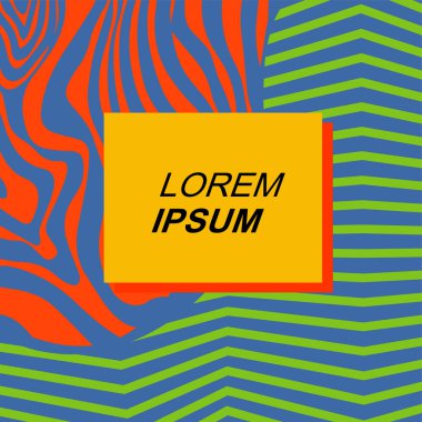 Dinamik Soyut Kompozisyon Çizgileri, Girdap ve Geometrik Elementler. Tarz Vektör Arkaplanı: Çizgiler, Eğriler ve Dekoratif Şekiller. Poster veya sosyal medya için soyut arkaplan.
