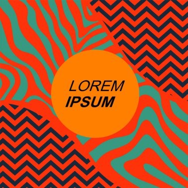 Dinamik Soyut Kompozisyon Çizgileri, Girdap ve Geometrik Elementler. Tarz Vektör Arkaplanı: Çizgiler, Eğriler ve Dekoratif Şekiller. Poster veya sosyal medya için soyut arkaplan.