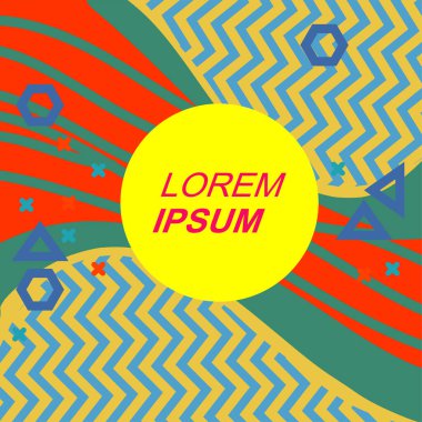 Dinamik Soyut Kompozisyon Çizgileri, Girdap ve Geometrik Elementler. Tarz Vektör Arkaplanı: Çizgiler, Eğriler ve Dekoratif Şekiller. Poster veya sosyal medya için soyut arkaplan.