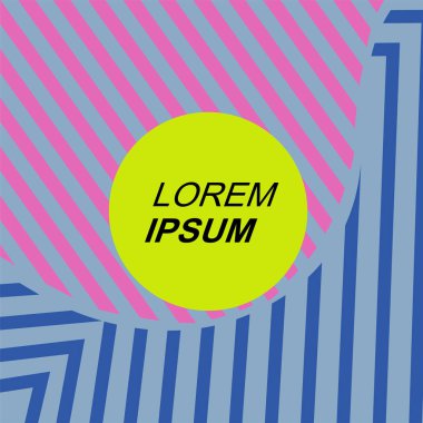 Dinamik Soyut Kompozisyon Çizgileri, Girdap ve Geometrik Elementler. Tarz Vektör Arkaplanı: Çizgiler, Eğriler ve Dekoratif Şekiller. Poster veya sosyal medya için soyut arkaplan.