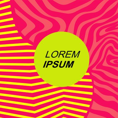 Dinamik Soyut Kompozisyon Çizgileri, Girdap ve Geometrik Elementler. Tarz Vektör Arkaplanı: Çizgiler, Eğriler ve Dekoratif Şekiller. Poster veya sosyal medya için soyut arkaplan.
