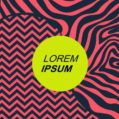 Dinamik Soyut Kompozisyon Çizgileri, Girdap ve Geometrik Elementler. Tarz Vektör Arkaplanı: Çizgiler, Eğriler ve Dekoratif Şekiller. Poster veya sosyal medya için soyut arkaplan.