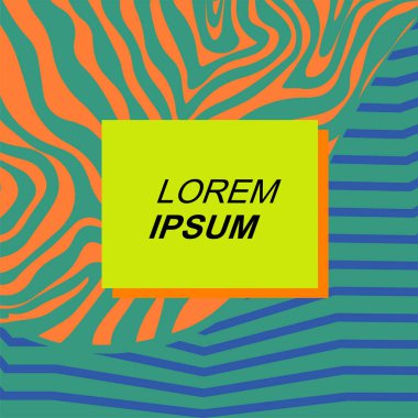 Dinamik Soyut Kompozisyon Çizgileri, Girdap ve Geometrik Elementler. Tarz Vektör Arkaplanı: Çizgiler, Eğriler ve Dekoratif Şekiller. Poster veya sosyal medya için soyut arkaplan.