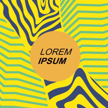 Dinamik Soyut Kompozisyon Çizgileri, Girdap ve Geometrik Elementler. Tarz Vektör Arkaplanı: Çizgiler, Eğriler ve Dekoratif Şekiller. Poster veya sosyal medya için soyut arkaplan.