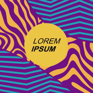 Dinamik Soyut Kompozisyon Çizgileri, Girdap ve Geometrik Elementler. Tarz Vektör Arkaplanı: Çizgiler, Eğriler ve Dekoratif Şekiller. Poster veya sosyal medya için soyut arkaplan.