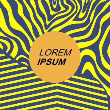 Dinamik Soyut Kompozisyon Çizgileri, Girdap ve Geometrik Elementler. Tarz Vektör Arkaplanı: Çizgiler, Eğriler ve Dekoratif Şekiller. Poster veya sosyal medya için soyut arkaplan.