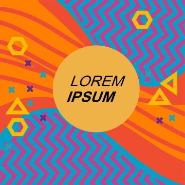 Dinamik Soyut Kompozisyon Çizgileri, Girdap ve Geometrik Elementler. Tarz Vektör Arkaplanı: Çizgiler, Eğriler ve Dekoratif Şekiller. Poster veya sosyal medya için soyut arkaplan.