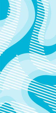 Dekoratif Vektör Arkaplan Organik Akış ve Geometrik Kesinlik. Boho Soyut Arkaplan Eğrisi Çizgileri ve Geometrik Aksanlar. Geometrik şekillerin mozaiğiyle soyut arkaplan.