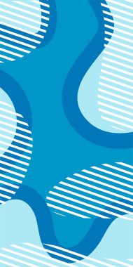 Dekoratif Vektör Arkaplan Organik Akış ve Geometrik Kesinlik. Boho Soyut Arkaplan Eğrisi Çizgileri ve Geometrik Aksanlar. Geometrik şekillerin mozaiğiyle soyut arkaplan.