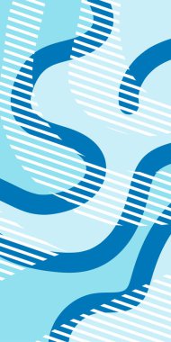 Dekoratif Vektör Arkaplan Organik Akış ve Geometrik Kesinlik. Boho Soyut Arkaplan Eğrisi Çizgileri ve Geometrik Aksanlar. Geometrik şekillerin mozaiğiyle soyut arkaplan.