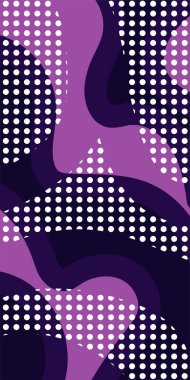 Dekoratif Vektör Arkaplan Organik Akış ve Geometrik Kesinlik. Boho Soyut Arkaplan Eğrisi Çizgileri ve Geometrik Aksanlar. Geometrik şekillerin mozaiğiyle soyut arkaplan.