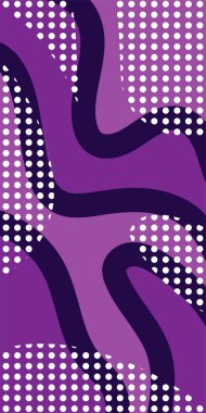 Dekoratif Vektör Arkaplan Organik Akış ve Geometrik Kesinlik. Boho Soyut Arkaplan Eğrisi Çizgileri ve Geometrik Aksanlar. Geometrik şekillerin mozaiğiyle soyut arkaplan.