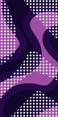 Dekoratif Vektör Arkaplan Organik Akış ve Geometrik Kesinlik. Boho Soyut Arkaplan Eğrisi Çizgileri ve Geometrik Aksanlar. Geometrik şekillerin mozaiğiyle soyut arkaplan.