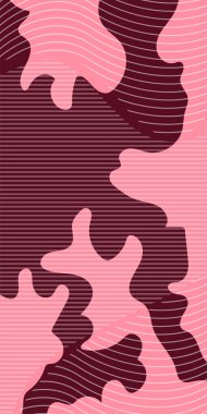 Dekoratif Vektör Arkaplan Organik Akış ve Geometrik Kesinlik. Boho Soyut Arkaplan Eğrisi Çizgileri ve Geometrik Aksanlar. Geometrik şekillerin mozaiğiyle soyut arkaplan.