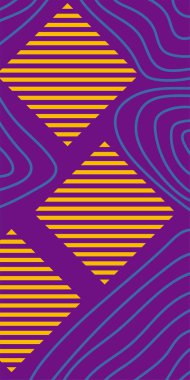 Dekoratif Vektör Arkaplan Organik Akış ve Geometrik Kesinlik. Boho Soyut Arkaplan Eğrisi Çizgileri ve Geometrik Aksanlar. Geometrik şekillerin mozaiğiyle soyut arkaplan.