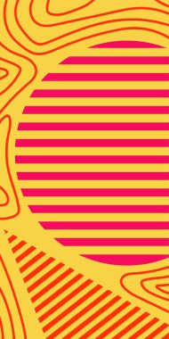 Dekoratif Vektör Arkaplan Organik Akış ve Geometrik Kesinlik. Boho Soyut Arkaplan Eğrisi Çizgileri ve Geometrik Aksanlar. Geometrik şekillerin mozaiğiyle soyut arkaplan.