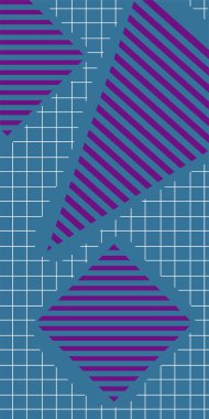 Dekoratif Vektör Arkaplan Organik Akış ve Geometrik Kesinlik. Boho Soyut Arkaplan Eğrisi Çizgileri ve Geometrik Aksanlar. Geometrik şekillerin mozaiğiyle soyut arkaplan.