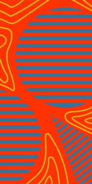 Dekoratif Vektör Arkaplan Organik Akış ve Geometrik Kesinlik. Boho Soyut Arkaplan Eğrisi Çizgileri ve Geometrik Aksanlar. Geometrik şekillerin mozaiğiyle soyut arkaplan.